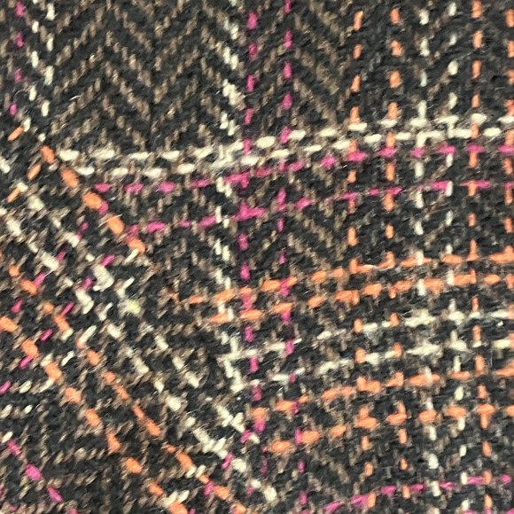 Cabi Vest Womens Medium Brown Plaid Tweed Button Front Belted Lined Waist Tie M - Picture 4 of 14